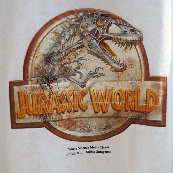 Jurassic world sorayama robot dinosaur t rex machine uniqlo t shirt - Picture 6 of 8